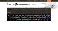 Desktop Screenshot of fortisairframes.com